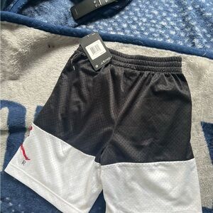 Jordan Black and White Athletic Shorts
